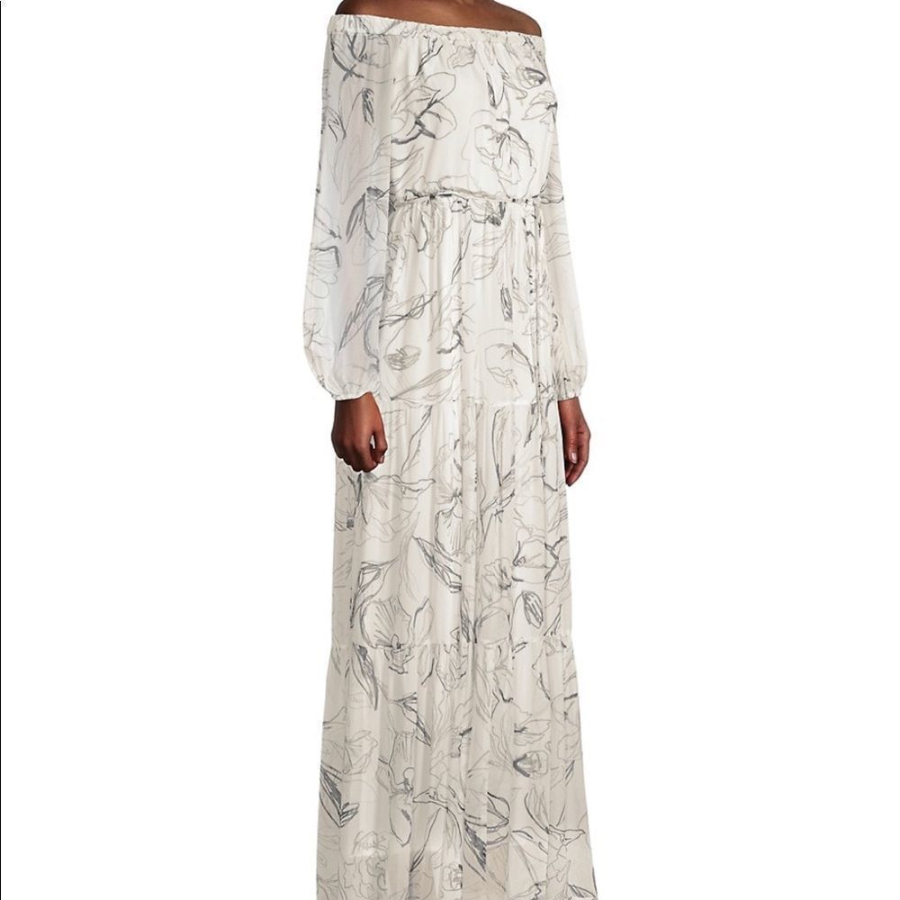 Milly Pierce Off-The-Shoulder Maxi Dress‎ - Picture 4 of 5